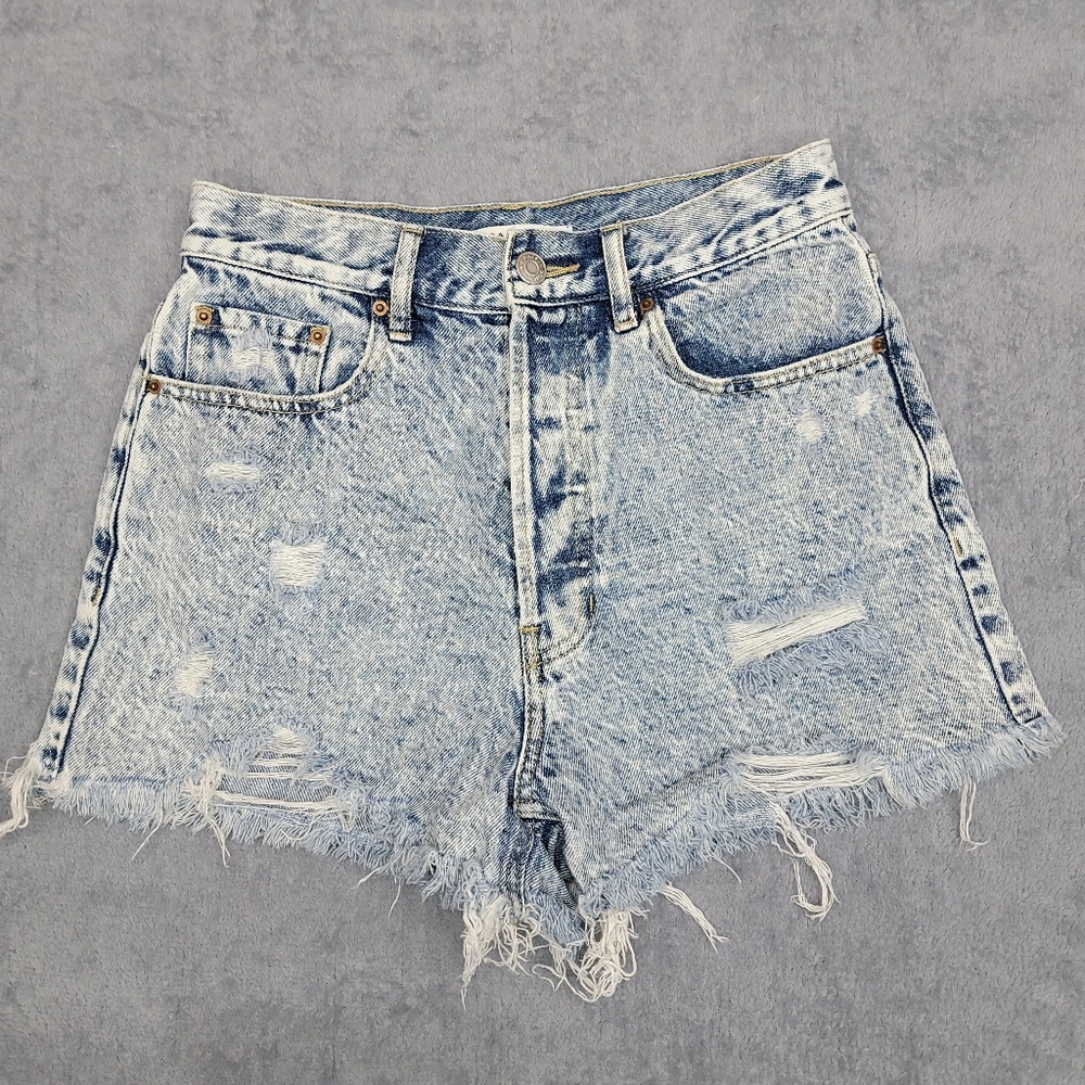 Pacsun women's Ultra High Rise Vintage denim button fly shorts